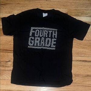Port and Company Black Fourth Grade Tee